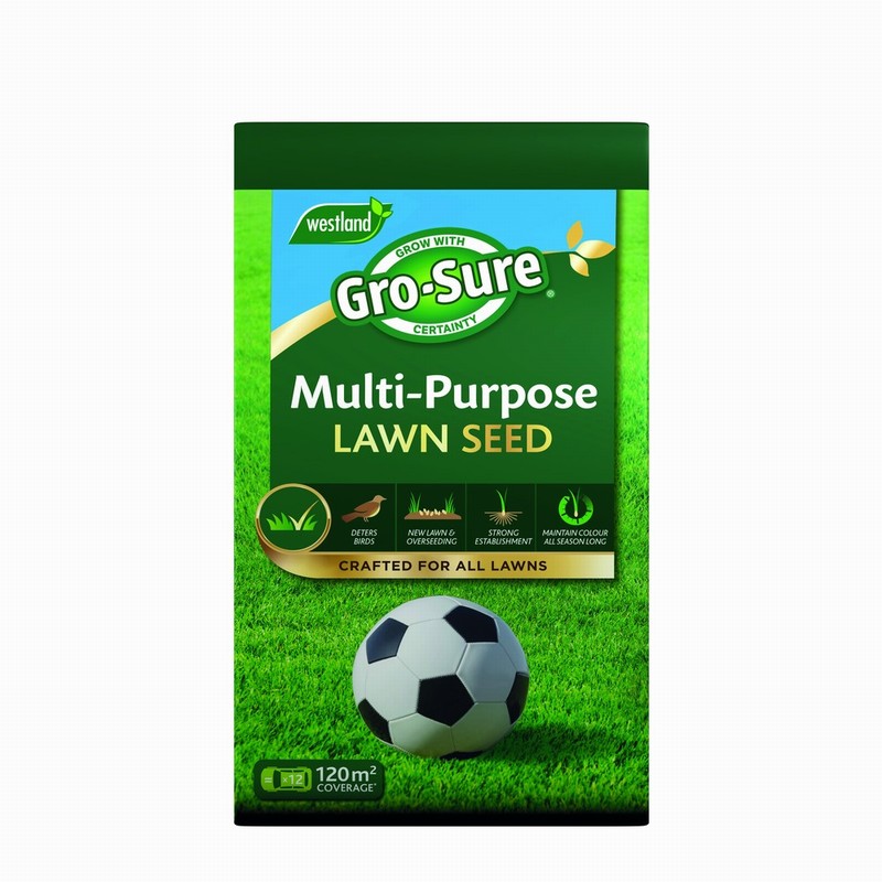 Gro Sure Lawn Seeding Soil Gro-sure Multi Purpose Lawn Seed 120sqm - Downham Home & Garden