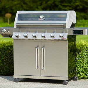 Grillstream Gourmet 6 Burner Hybrid with Steak Shelf – Stainless